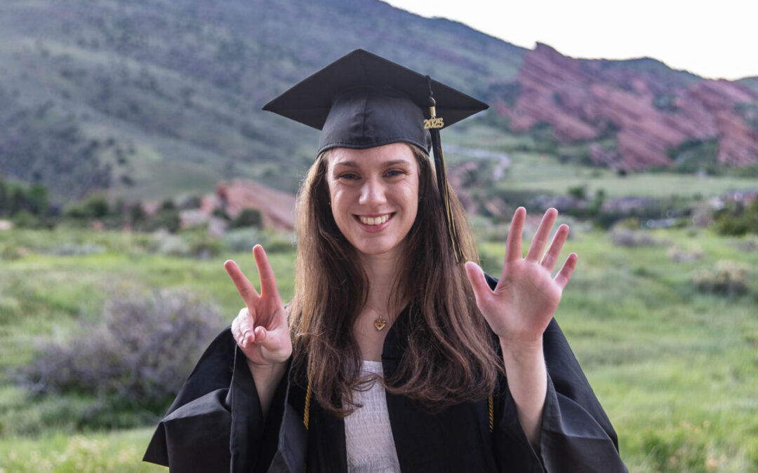 Maya’s cap and gown mini session by Littleton photographer