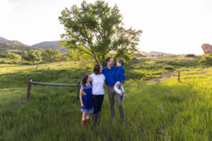 Littleton family photographer South Valley Open Space park red rocks kids mother father son daughter photography summer light Colorado