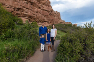 Littleton family photographer South Valley Open Space park red rocks kids mother father son daughter photography summer light Colorado