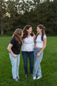 Littleton family photographer Writer's Vista park Colorado summer rainbow kids mother father son daughters bridge photography rain golden hour