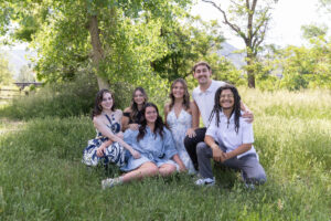 Littleton extended family photographer Golden Colorado Clear Creek birthday celebration grandparents cousins siblings summer photography