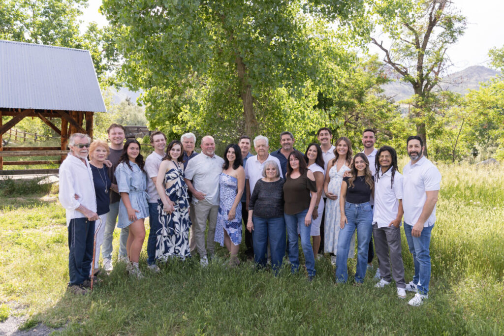 Littleton extended family photographer Golden Colorado Clear Creek birthday celebration grandparents cousins siblings summer photography