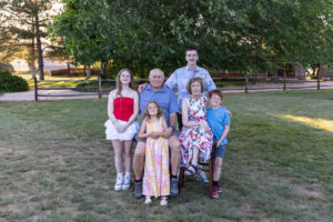 Littleton family photographer extended cousins grandparents Colorado photography sunset private land married marriage siblings