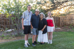 Littleton family photographer extended cousins grandparents Colorado photography sunset private land married marriage siblings
