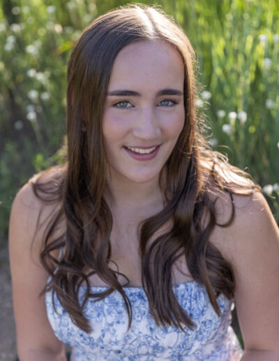 Littleton high school senior photographer Colorado Heritage fence fencer girl Lair O' the Bear sunset water river photography college bound pre-med smart student