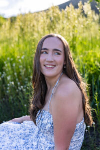 Littleton high school senior photographer Colorado Heritage fence fencer girl Lair O' the Bear sunset water river photography college bound pre-med smart student