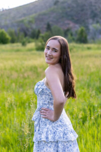 Littleton high school senior photographer Colorado Heritage fence fencer girl Lair O' the Bear sunset water river photography college bound pre-med smart student