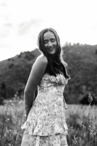Littleton high school senior photographer Colorado Heritage fence fencer girl Lair O' the Bear sunset water river photography college bound pre-med smart student