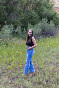 Littleton high school senior photographer Colorado Heritage fence fencer girl Lair O' the Bear sunset water river photography college bound pre-med smart student