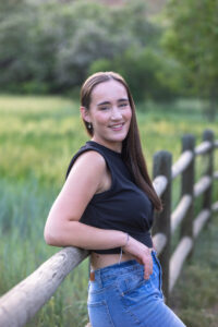 Littleton high school senior photographer Colorado Heritage fence fencer girl Lair O' the Bear sunset water river photography college bound pre-med smart student