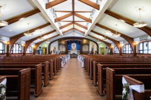 Littleton wedding photographer bride and groom Catholic ceremony Colorado photography flowers Mass married marriage church ceremony Spanish family