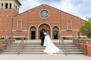 Littleton wedding photographer bride and groom Catholic ceremony Colorado photography flowers Mass married marriage church ceremony Spanish family