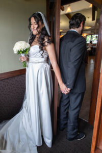 Littleton wedding photographer bride and groom Catholic ceremony Colorado photography flowers Mass married marriage church ceremony Spanish family