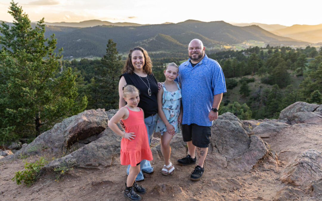 The {G} family at Mt. Falcon by Littleton photographer