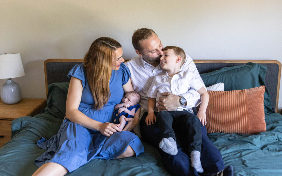 Newborn baby Rory and his family by Littleton photographer