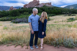Littleton high school senior photographer South Valley Colorado family photo session portrait Navy siblings red rocks dogs photography sunset cross country track