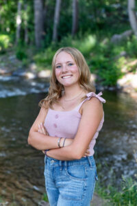 Littleton high school senior photographer Heritage Class of 2026 Colorado photography nature sunset swimmer violin
