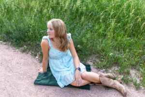 Littleton high school senior photographer Heritage Class of 2026 Colorado photography nature sunset swimmer violin