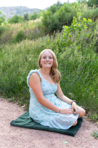 Littleton high school senior photographer Heritage Class of 2026 Colorado photography nature sunset swimmer violin
