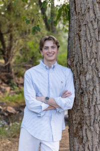 Littleton high school senior photographer Morrison Park Chatfield biker skier photography sunset river water Texas teen teenager boy class of 2026