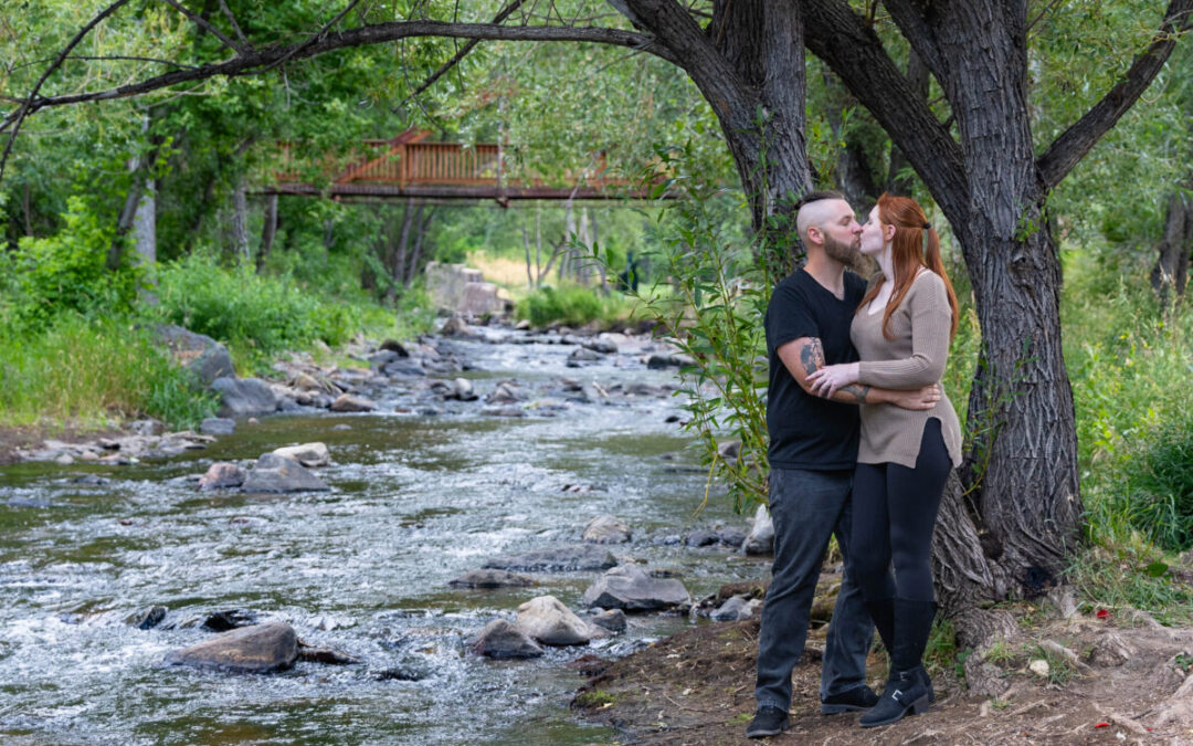 William & Makayla’s engagement photos in Morrison, CO