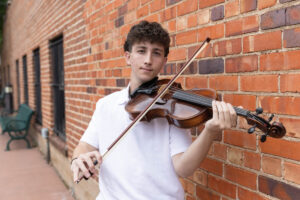 Littleton high school senior photographer Colorado Morrison photography Lair O' the Bear Park nature viola urban instrument