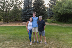 Littleton high school senior photographer photography Colorado Cherry Creek class of 2026 baseball player house home dogs family parents son