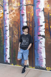 Littleton high school senior photographer Golden Colorado teen teenager photography coding computer art skateboarding urban mural