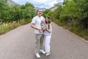 Littleton family photographer Morrison Colorado foothills photography sunset kids grandson grandchild grandparents Utah California Arizona mission trip Mormon mother father children