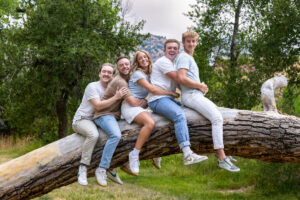 Littleton family photographer Morrison Colorado foothills photography sunset kids grandson grandchild grandparents Utah California Arizona mission trip Mormon mother father children
