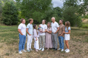 Littleton family photographer Morrison Colorado foothills photography sunset kids grandson grandchild grandparents Utah California Arizona mission trip Mormon mother father children