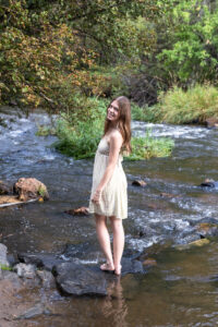 Littleton high school senior photographer Colorado Lair O' the Bear Park Morrison photography sunset teen teenager Highlands Ranch summer class of 2026 water river