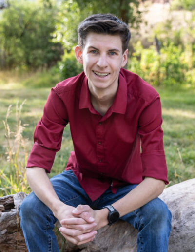 Littleton high school senior photographer Colorado Chatfield cross country Morrison photography water river bridge engineering family sister brother dog sunset