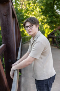 Littleton high school senior photographer Colorado teen teenager Morrison photography urban nature theater actor river water bridge Dakota Ridge