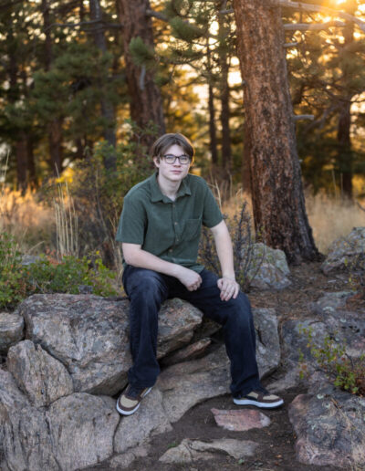 Littleton high school senior photographer Colorado teen teenager Morrison photography urban nature theater actor river water bridge Dakota Ridge