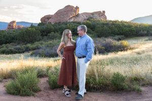 Littleton family photographer South Valley Colorado red rocks photography sunset older children mother father daughter son birthday visit married husband wife