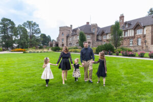 Littleton family photographer Highlands Ranch Mansion Colorado sisters mother father daughters girls fancy dresses photography flowers