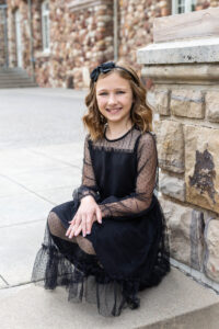 Littleton family photographer Highlands Ranch Mansion Colorado sisters mother father daughters girls fancy dresses photography flowers