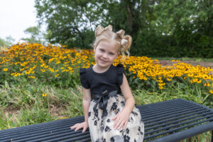 Littleton family photographer Highlands Ranch Mansion Colorado sisters mother father daughters girls fancy dresses photography flowers