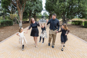 Littleton family photographer Highlands Ranch Mansion Colorado sisters mother father daughters girls fancy dresses photography flowers