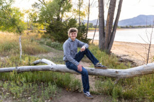 Littleton high school senior photographer Colorado Harriman Lake Dakota Ridge foothills sunset rugby photography sister mother father family