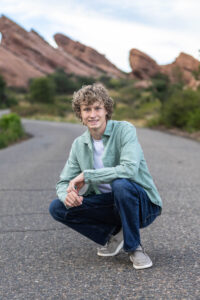 Littleton high school senior photographer Morrison Colorado Red Rocks photography class of 2026 golf golfer Mountain Vista Highlands Ranch