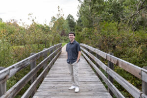 Littleton high school senior photographer Writer's Vista Park Colorado Jackass Hill sunset photography ThunderRidge Highlands Ranch bridge