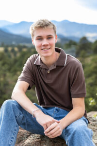 Littleton high school senior photographer bike rider mountain biker Colorado Chatfield photography Mt. Falcon west Harriman Lake son brother class of 2026 swim dive