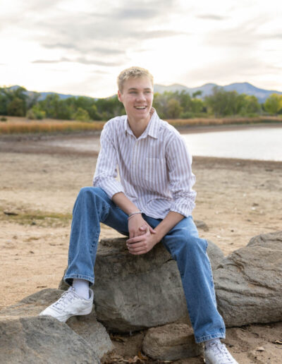 Littleton high school senior photographer Chatfield bike team mountain biker Colorado foothills class of 2026 Harriman Lake Lakewood photography teenager