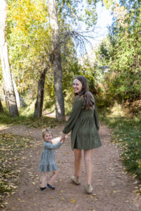 Littleton family photographer mini sessions Morrison Park fall photography Colorado dogs puppies couples mother father kids children siblings bridge river color brother sister baby