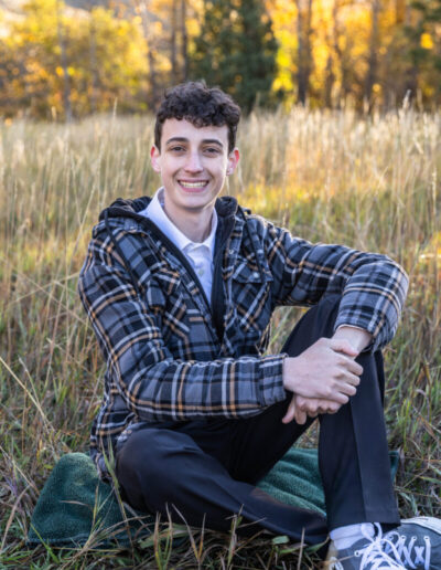 Littleton high school senior photographer Colorado photography teenager Golden Lair O' the Bear Park Morrison fall color