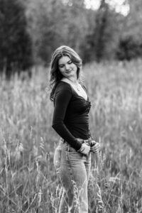 Littleton high school senior photographer Lair O' the Bear Park Morrison Colorado fall foliage photography teenager teen girl river water