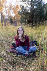 Littleton high school senior photographer Lair O' the Bear Park Morrison Colorado fall foliage photography teenager teen girl river water