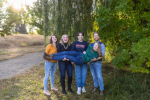 Littleton family photographer Fly'N B park Highlands Ranch Colorado photography fall color teens teenagers adult children siblings mother father sisters brother water pond marriage married fun